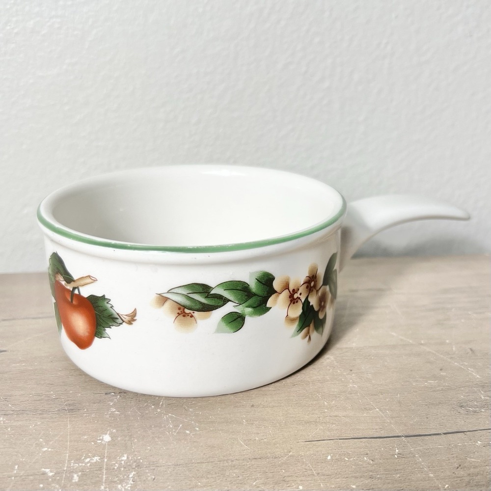 Vtg Citation Cades‎ Cove Apple Floral Handled Soup Chili Bowl 4.5" Replacement